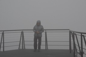Grey, misty & cold
