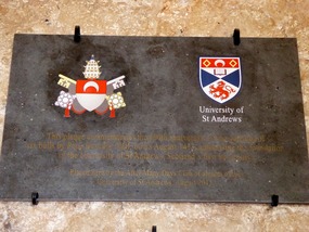St Andrews University plaque