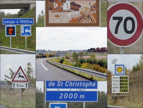 Autoroute signs