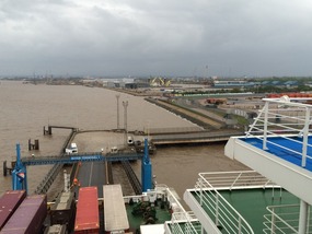 Arriving at Europoort