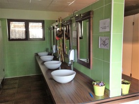 Posh washroom inside....
