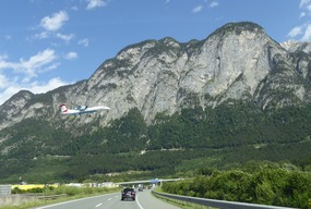 Passing Innsbruck airport