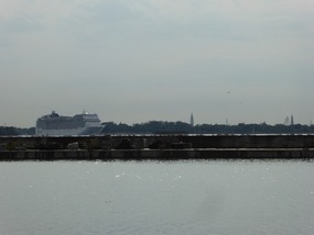 View across Venice lagoon