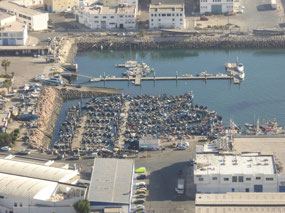 Sardine boats in the port of Agadir
