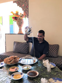 The proper way to serve Moroccan tea