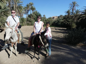 Riding our donkeys
