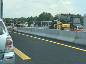 Roadworks on the A3
