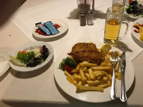 Weiner Schnitzel meal