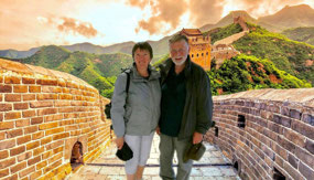 On China's Great Wall!