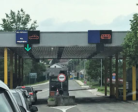 Croatian border passport check