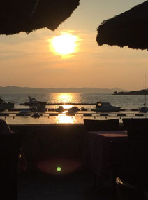 Sunset from the snack bar