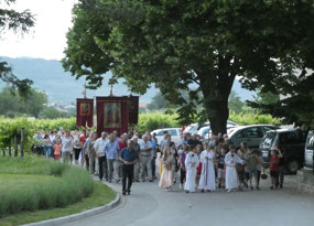 Procession approaching