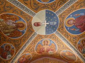 Painted ceiling