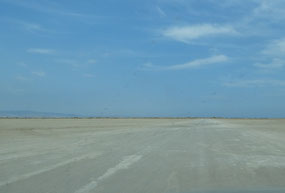 Salt flats at Akrotiri