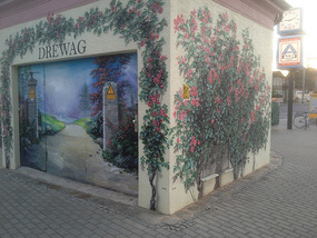 Decorated electricity box