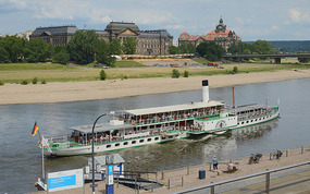 Elbe paddle steamer