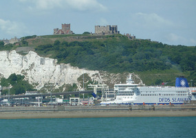 Dover Castle & the port