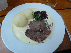 Beef in horseradish sauce