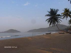 North from the beach, Palolem. .