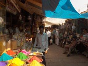 The Honest oil man in The market.  .
