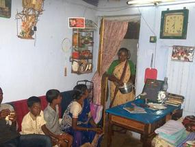 Inside the "house"