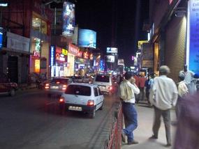 Brigade road, Bangalore. .