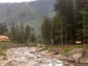 A river runs through it. .