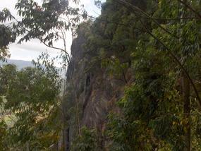 Across the cliff