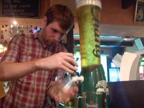 Chang beer on draft.