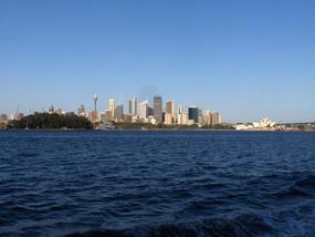 City from the ferry.