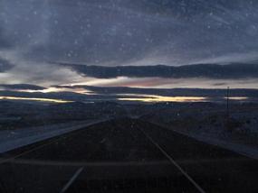 Darkening skies