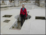 The baptismal font at St John's Basilica