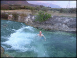 John taking the waters