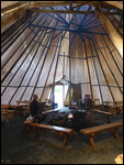 Inside Sami teepee