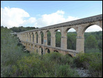A Roman aqueduct