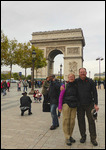 Ann and John at the Arc de Triomphe