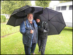 Rob and Rob in wet weather gear