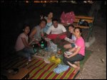 Beach picnic with friends