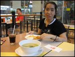 Charmaine and our meal