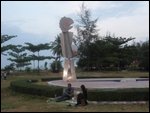 statue at beach park