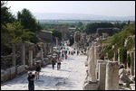 Ephesus - looking down main street to Library