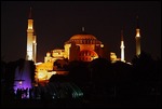 Hagia Sophia at night