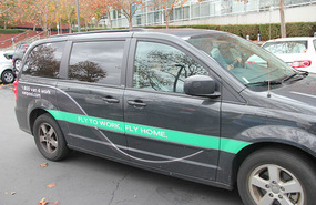 Four staff use this car to get to & from work