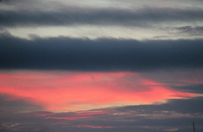 Missed sunset which apparently was great