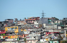 One of the barrios / shanty towns ...
