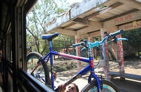 Bikes up top