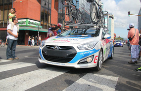BCR sponsored bike race in Avenida 2