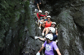 Our group with the human dam water release