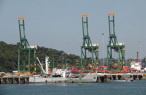 Former naval port at Rodman