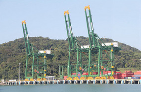 Former naval port at Rodman